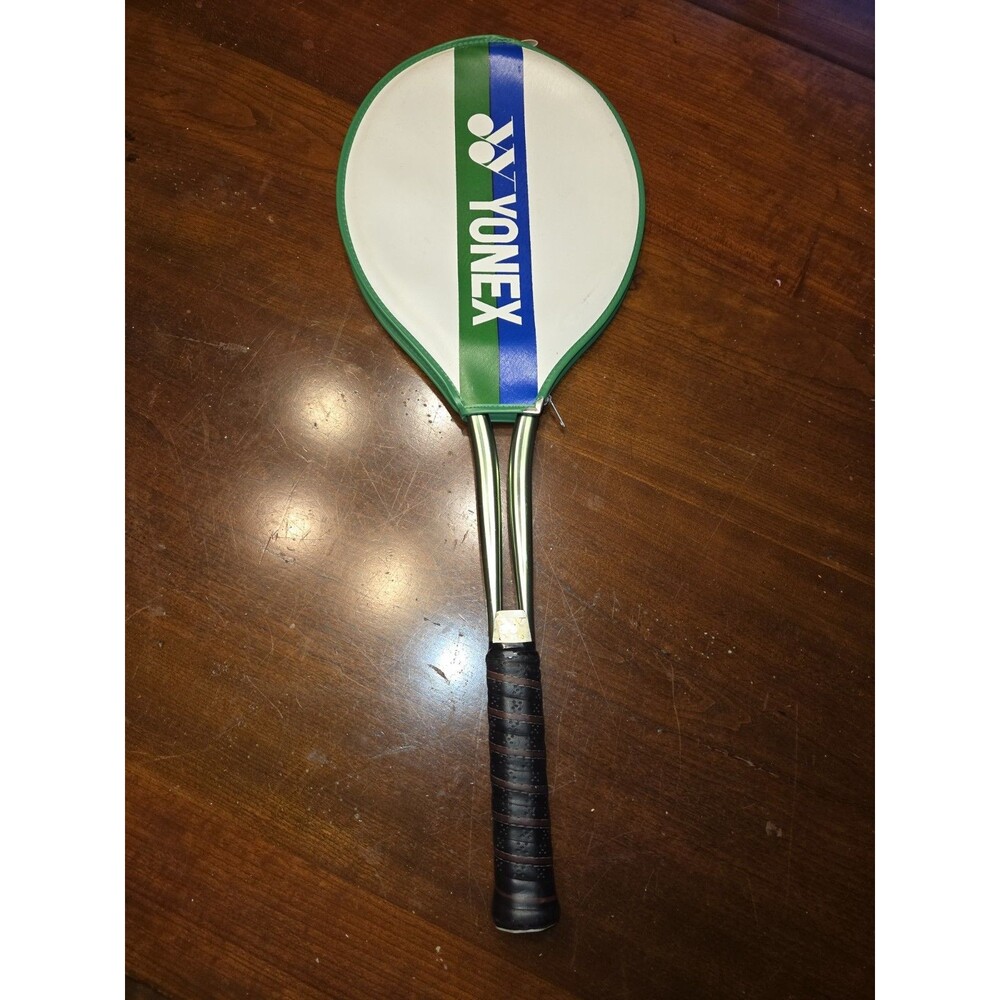 ​Vintage Yonex YY 8500 Tennis Racket Green Aluminum Made in Japan w/ Cover Retro
